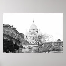 Vieux carrousel Sacré-Coeur de Montmartre Paris