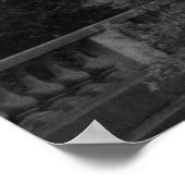 Vieux carrousel Sacré-Cœur de Montmartre Paris Poster (Hoek)