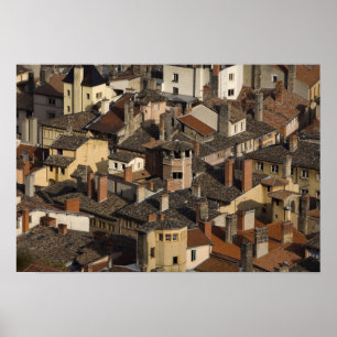 Vieux Lyon Oude Lyon), Frankrijk Poster