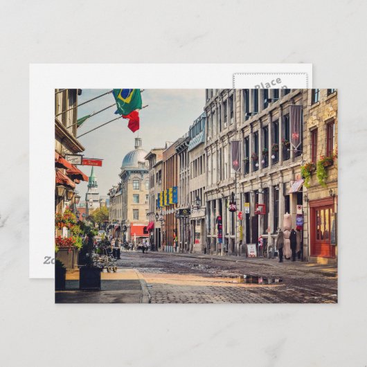 Vieux Montréal Briefkaart (Voorkant / Achterkant)