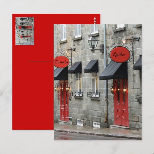 Vieux/Old Quebec Briefkaart (Voorkant / Achterkant)