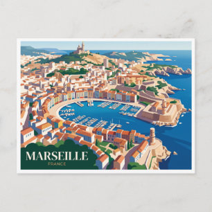 Vieux-Port de Marseille Frankrijk Briefkaart
