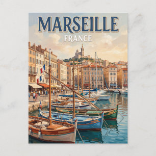Vieux Port Marseille Frankrijk Briefkaart