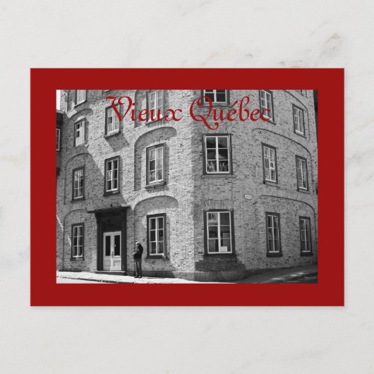 Vieux Quebec briefkaart (Voorkant)