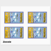 Vieux Systeme Pur Grain Rechthoekige Sticker (Vel)