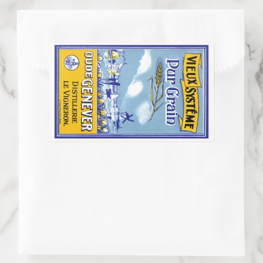 Vieux Systeme Pur Grain Rechthoekige Sticker (Tas)