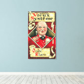 Vieux Systeme Wine LabelEurope Canvas Afdruk (Insitu (Houten vloer))