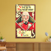 Vieux Systeme Wine LabelEurope Canvas Afdruk (Insitu (Woonkamer))