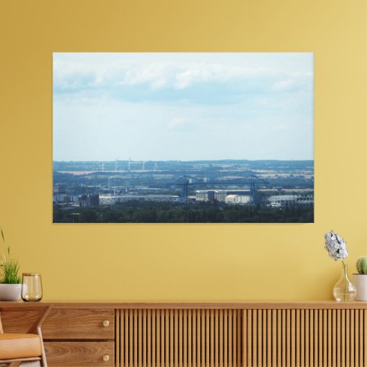 View Across Teesside Canvas Afdruk (Insitu (Woonkamer))