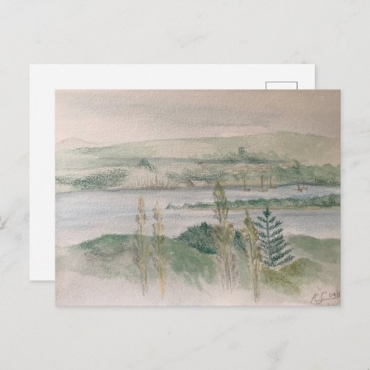 View across the River Briefkaart (Voorkant / Achterkant)