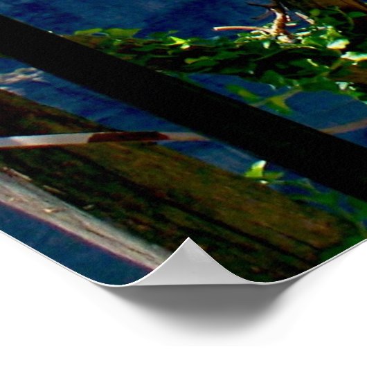 View from the balcony in Meteora Greece Poster (Hoek)