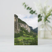 View From Trummelbach Falls, Lauterbrunnen CH Briefkaart (Staand voorkant)