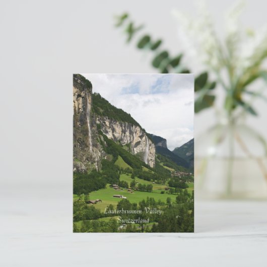 View From Trummelbach Falls, Lauterbrunnen CH Briefkaart (Staand voorkant)