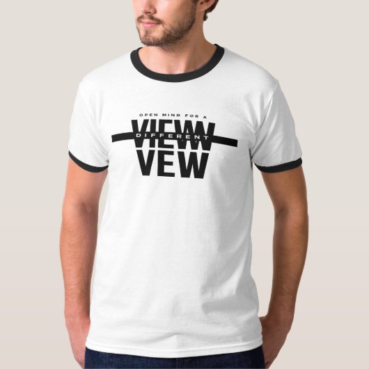 View Not Found Men's Ringer T-Shirt (Voorkant)