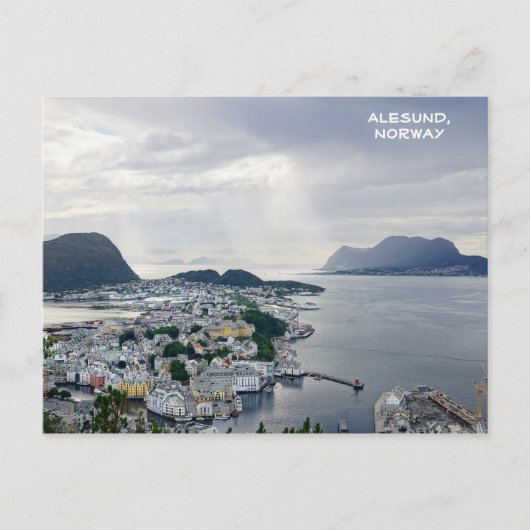 View of Alesund, Norwegian sea, Norway Briefkaart (Voorkant)