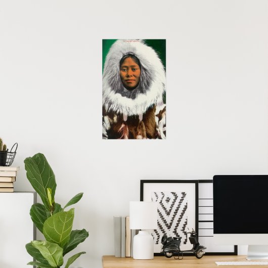 View of an Eskimo Beauty Poster (Thuiskantoor)