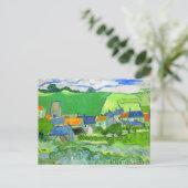 View of Auvers van Gogh Fine Art Briefkaart (Staand voorkant)