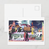 View of Basel and the Rhine by Kirchner Briefkaart (Voorkant / Achterkant)