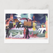 View of Basel and the Rhine by Kirchner Briefkaart (Voorkant)