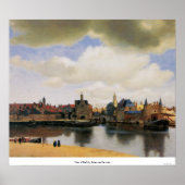 View of Delft by Johannes Vermeer Poster (Voorkant)