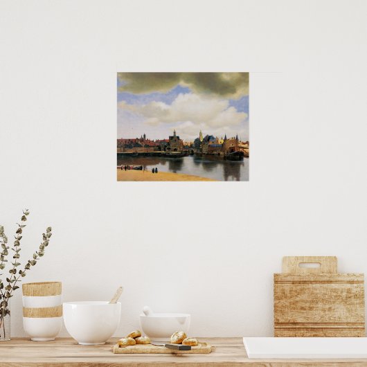 View of Delft by Johannes Vermeer Poster (Keuken)