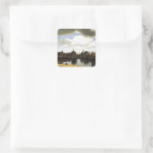 View of Delft by Johannes Vermeer Vierkante Sticker (Tas)