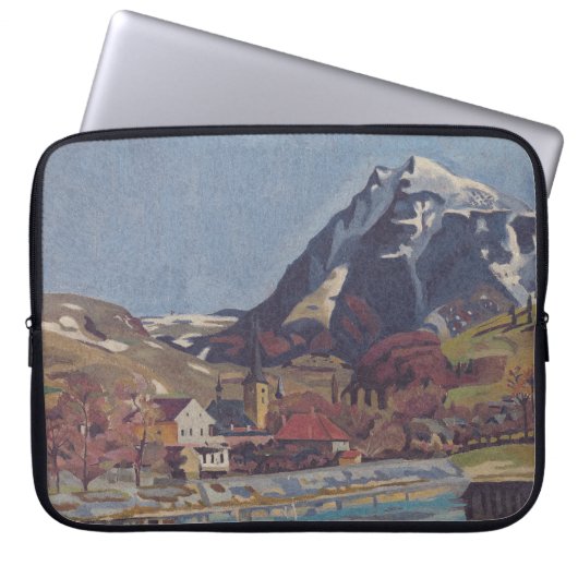 View of Dolný Kubín by Arnold Peter Weisz Laptop Sleeve (Voorkant)