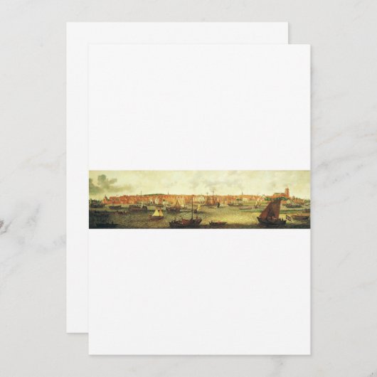 View of Dordrecht from the North by Adam Willaerts Kaart (Voorkant / Achterkant)