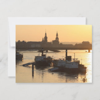 View of Dresden Cityscape from the Bridge Briefkaart