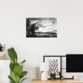 View of Hudson's River of Pakepsey Poster (Thuiskantoor)