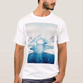 View of icebergs t-shirt