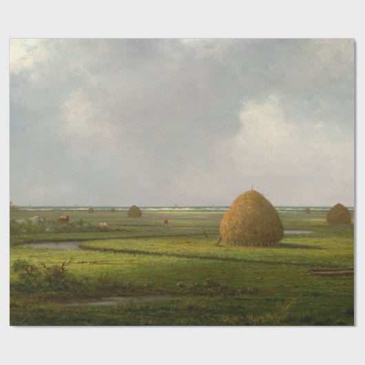View of Marshfield, 1876 by Martin Johnson Heade Cadeaupapier (Vlak)