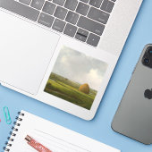 View of Marshfield, 1876 by Martin Johnson Heade Sticker (Laptop met iPhone)