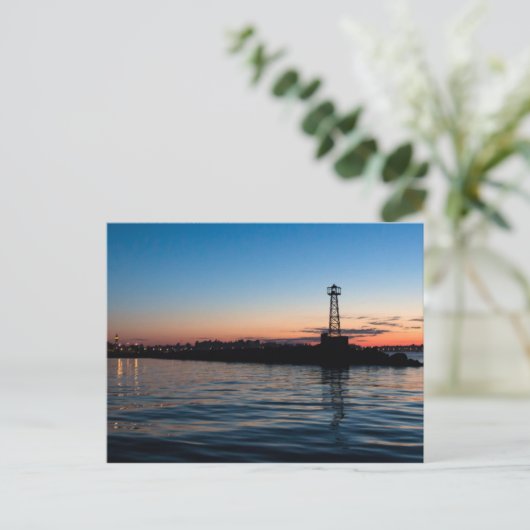 View Of Montevideo At Dawn, Uruguay Briefkaart (Staand voorkant)