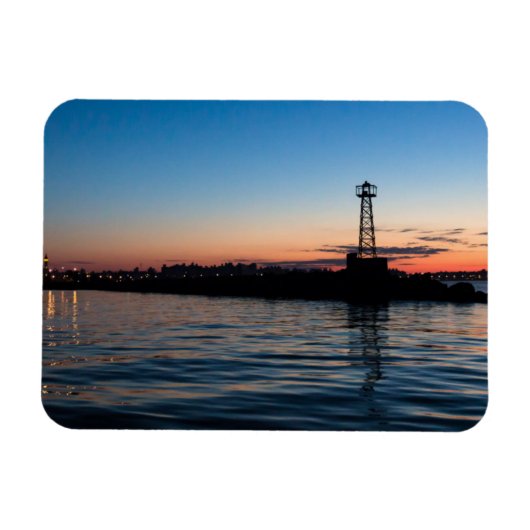 View Of Montevideo At Dawn, Uruguay Magneet (Horizontaal)