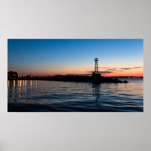 View Of Montevideo At Dawn, Uruguay Poster (Voorkant)