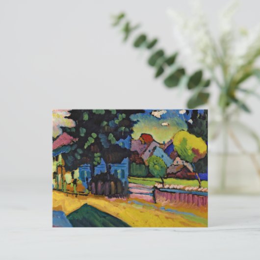 View of Murnau, 1903 by Wassily Kandinsky Briefkaart (Staand voorkant)