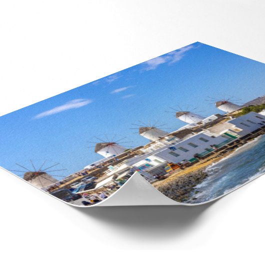 View of Mykonos Greece Poster (Hoek)