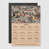View of Naples, Italy 2026 Calendar Magnetic Card (Voorkant / Achterkant)