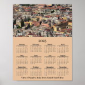 View of Naples, Italy 2026 Calendar Poster (Voorkant)