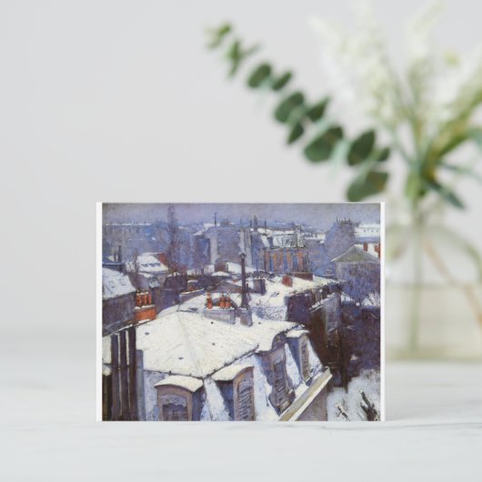 View of Roofs (Snow Effect) of Roofs under Snow Briefkaart (Staand voorkant)
