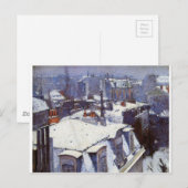 View of Roofs (Snow Effect) of Roofs under Snow Briefkaart (Voorkant / Achterkant)