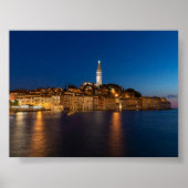 View of Rovinj in the evening Poster (Voorkant)