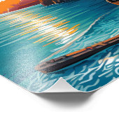 View of the Amalfi coast Italy Foto Afdruk (Hoek)