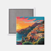 View of the Amalfi coast Italy Magneet (Voorkant / Achterkant)