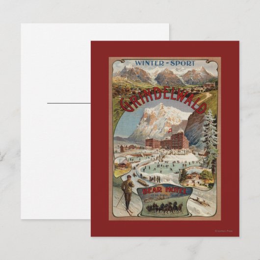 View of the Bear Hotel Promotional Poster Briefkaart (Voorkant / Achterkant)