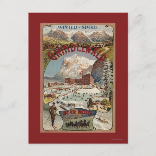 View of the Bear Hotel Promotional Poster Briefkaart (Voorkant)