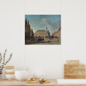 View of the Grote Markt in Haarlem Poster (Keuken)