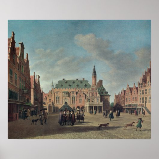 View of the Grote Markt in Haarlem Poster (Voorkant)
