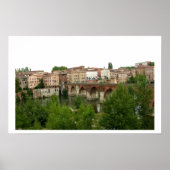 View of the old bridge (photo) poster (Voorkant)